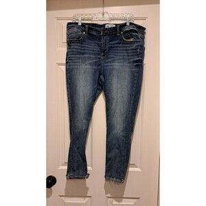 BKE Women Size 36 Payton Universal Fit Mid-Rise Ankle Skinny Distressed